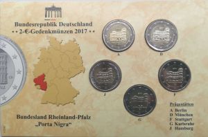 GERMANY 2 EURO 2017 - RHEINLAND-PFALZ: PORTA NIGRA - BU
